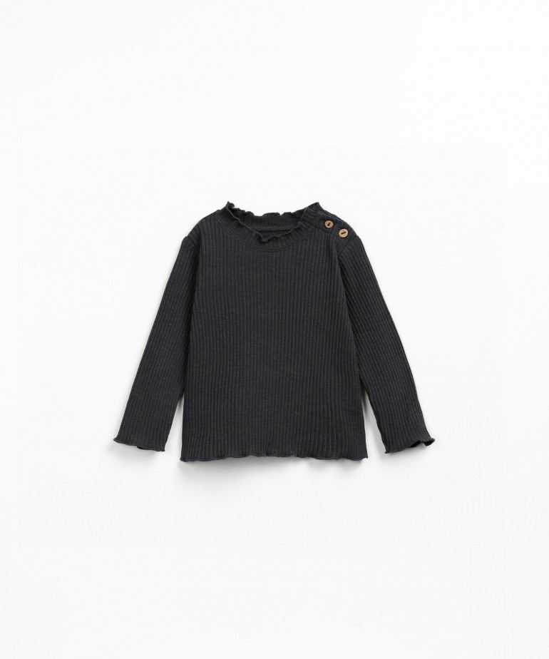 Organic cotton knit T-shirt