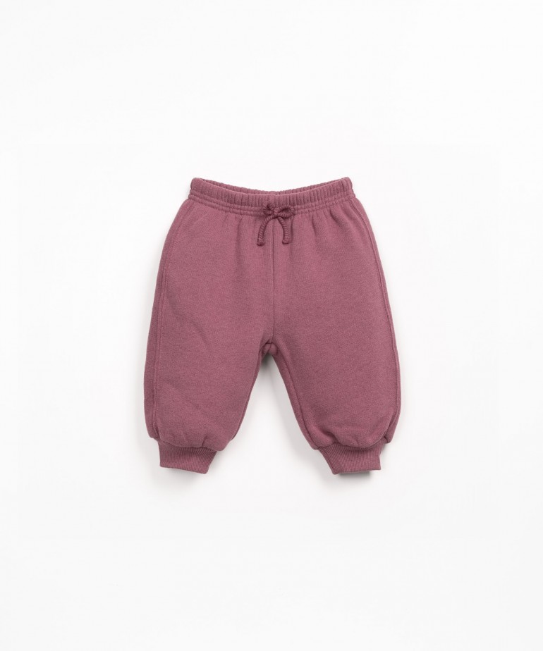 Jersey trousers in a blend of natural and recycled fibers