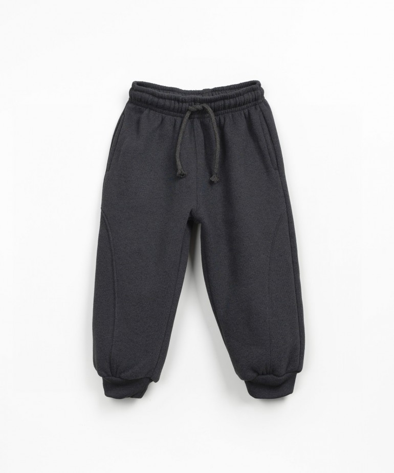 Pantalon en molleton avec coton, coton recycl et polyester recycl