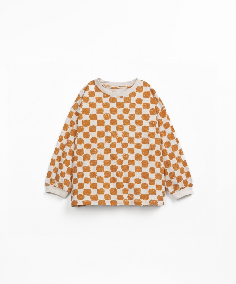 T-shirt a maniche lunghe con stampa