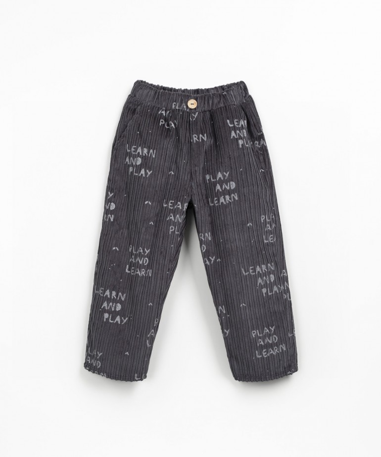 Pantalon en velours ctel avec mlange de fibres