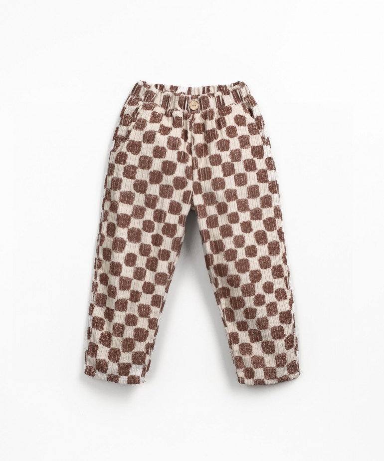 Pantalon en velours ctel en mlange de fibres