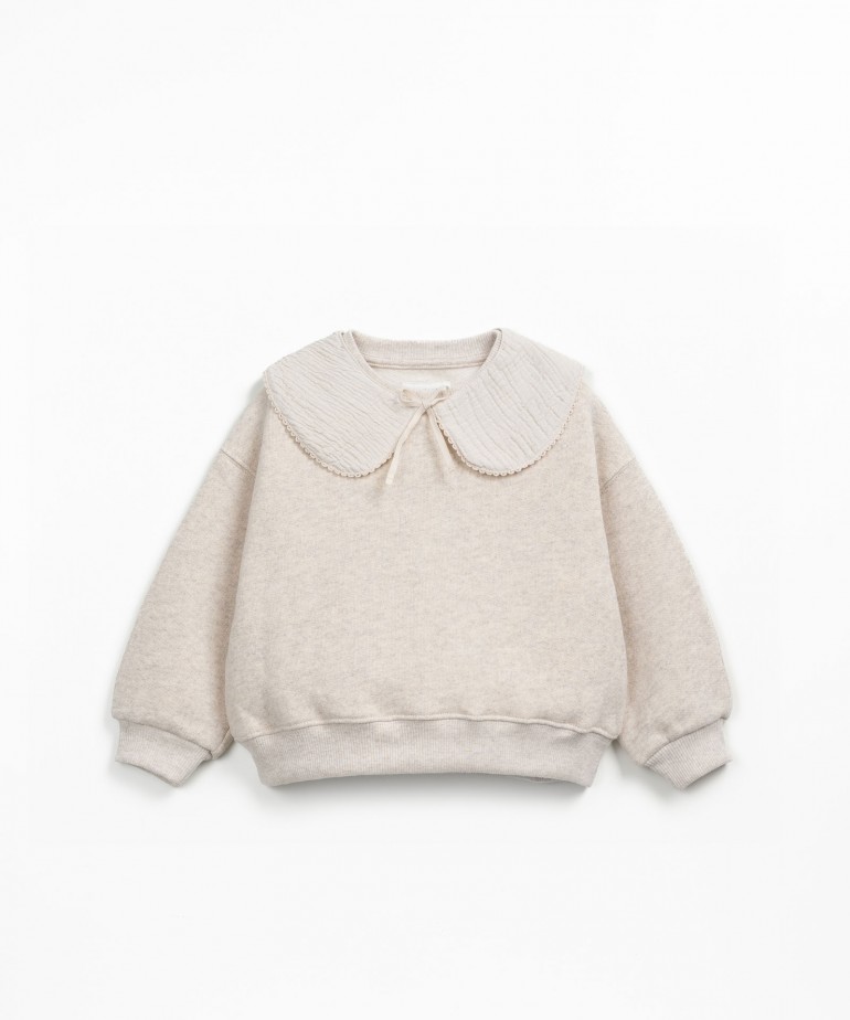 Pull avec mlange de fibres naturelles et recycles