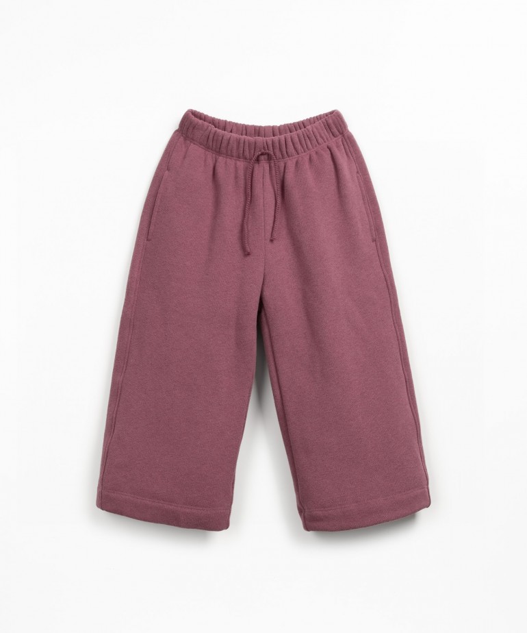 Pantalon molletonn avec cordon dcoratif
