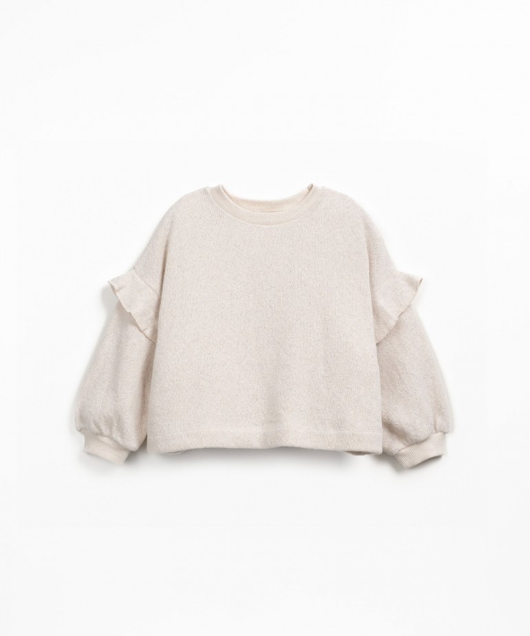 Pull en maille en mlange de fibres