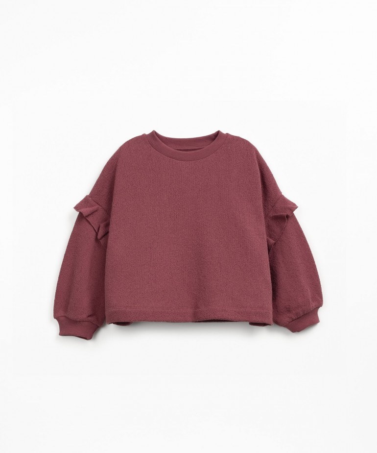Pull en maille en mlange de fibres