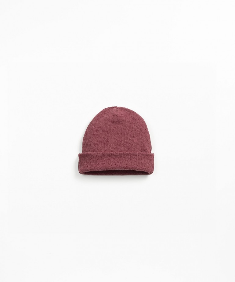 Bonnet en maille avec mlange de coton rgnratif et coton recycl