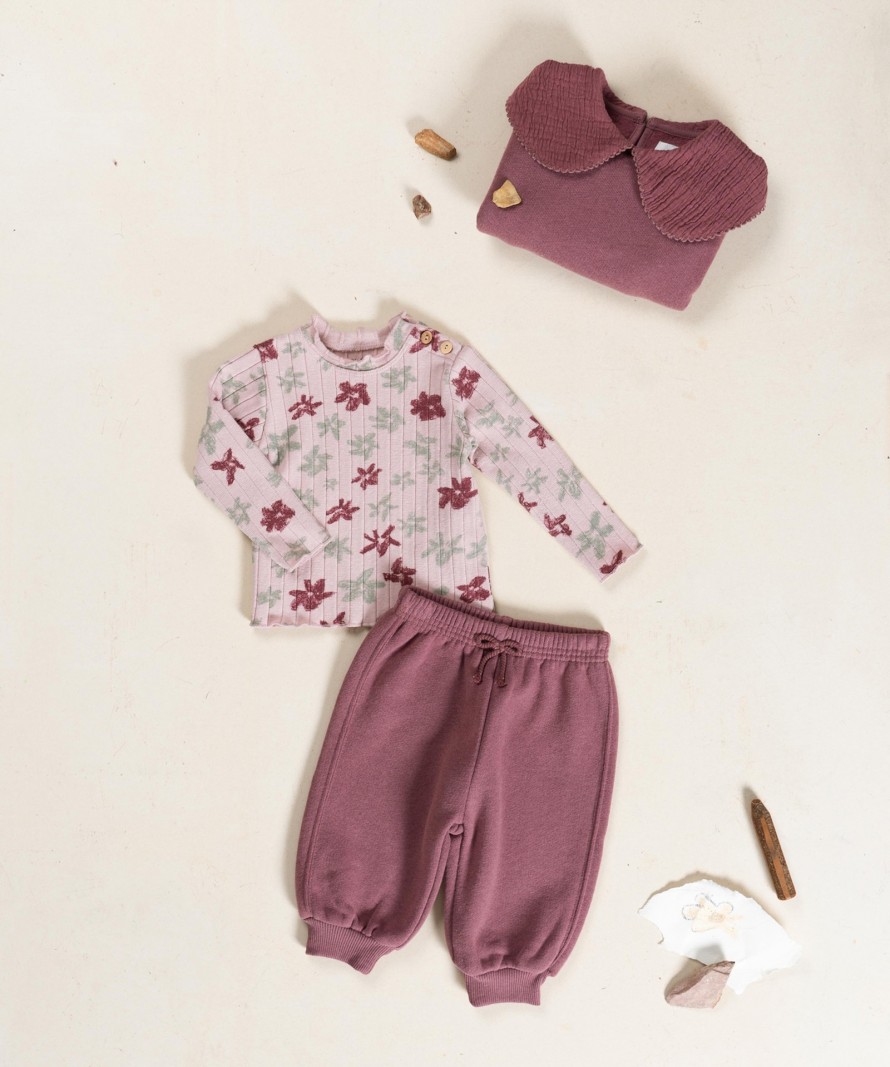 Pantalones de punto con mezcla de fibras naturales y recicladas