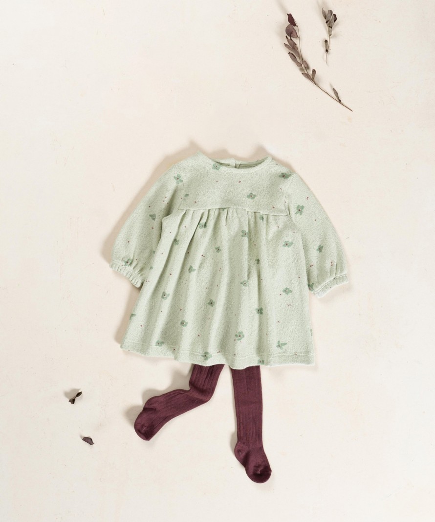 Knit dress with print