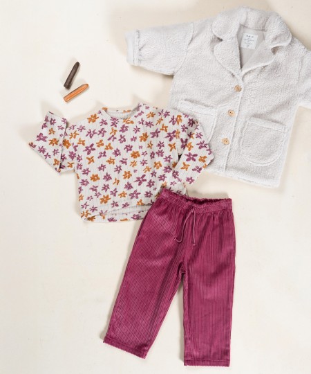 T-shirt in recycled fiber blend