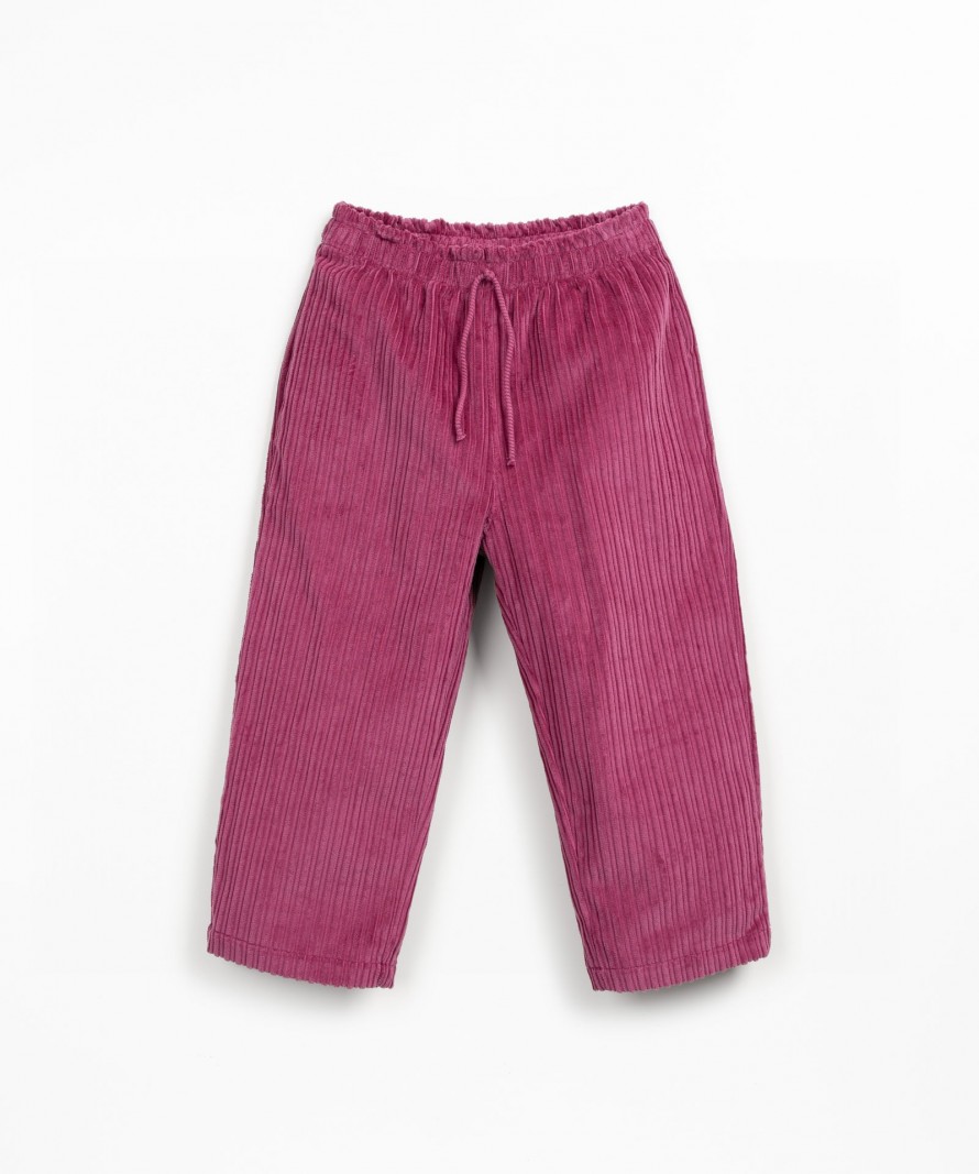 Corduroy trousers in blended fibres