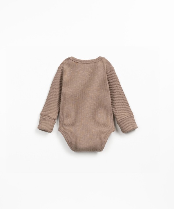Ribbed bodysuit in organic cotton