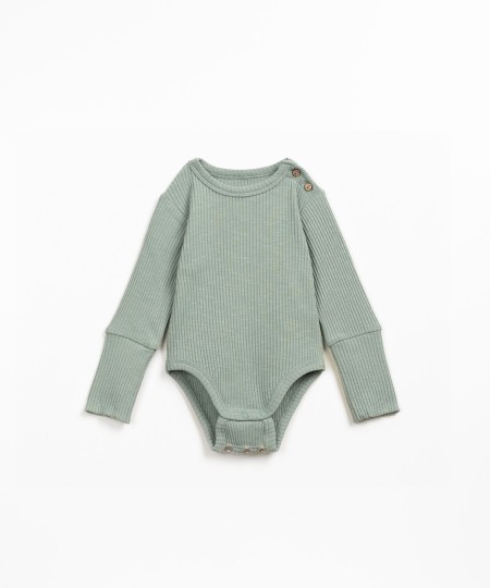 Ribbed bodysuit with organic cotton