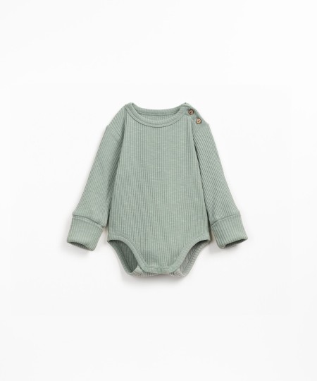 Ribbed bodysuit with organic cotton