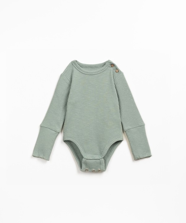 Ribbed bodysuit with organic cotton
