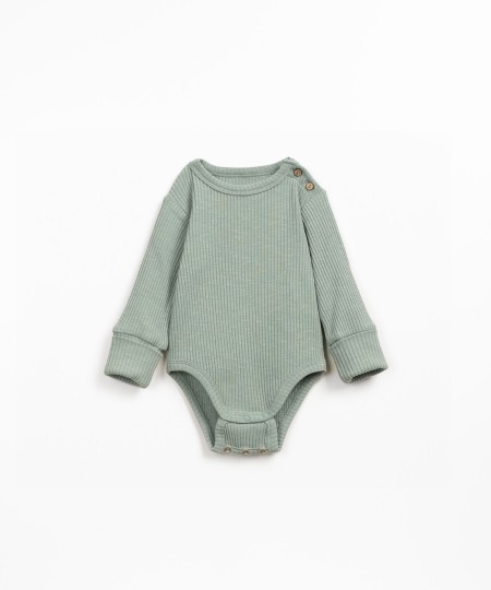Ribbed bodysuit with organic cotton