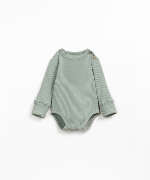 Ribbed bodysuit with organic cotton