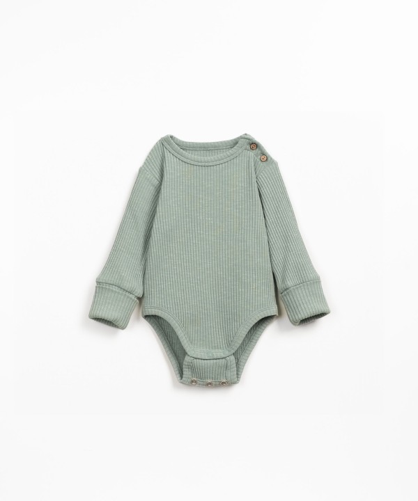 Ribbed bodysuit with organic cotton