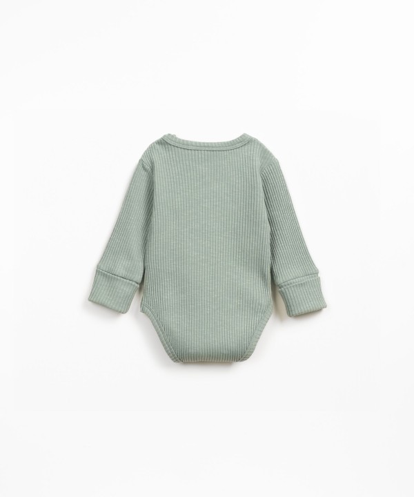 Ribbed bodysuit with organic cotton