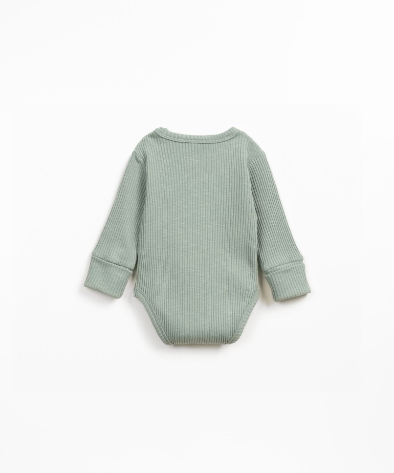 Ribbed bodysuit with organic cotton