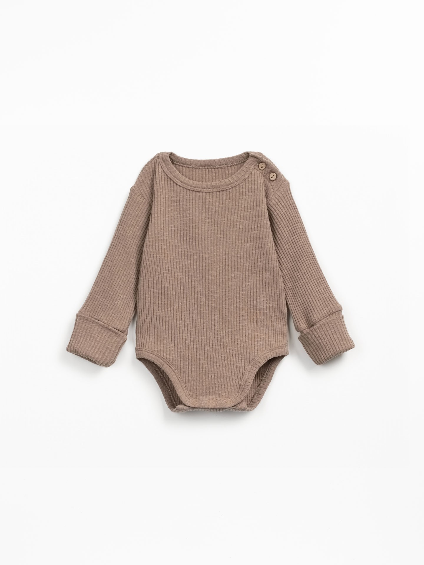 Ribbed bodysuit in organic cotton