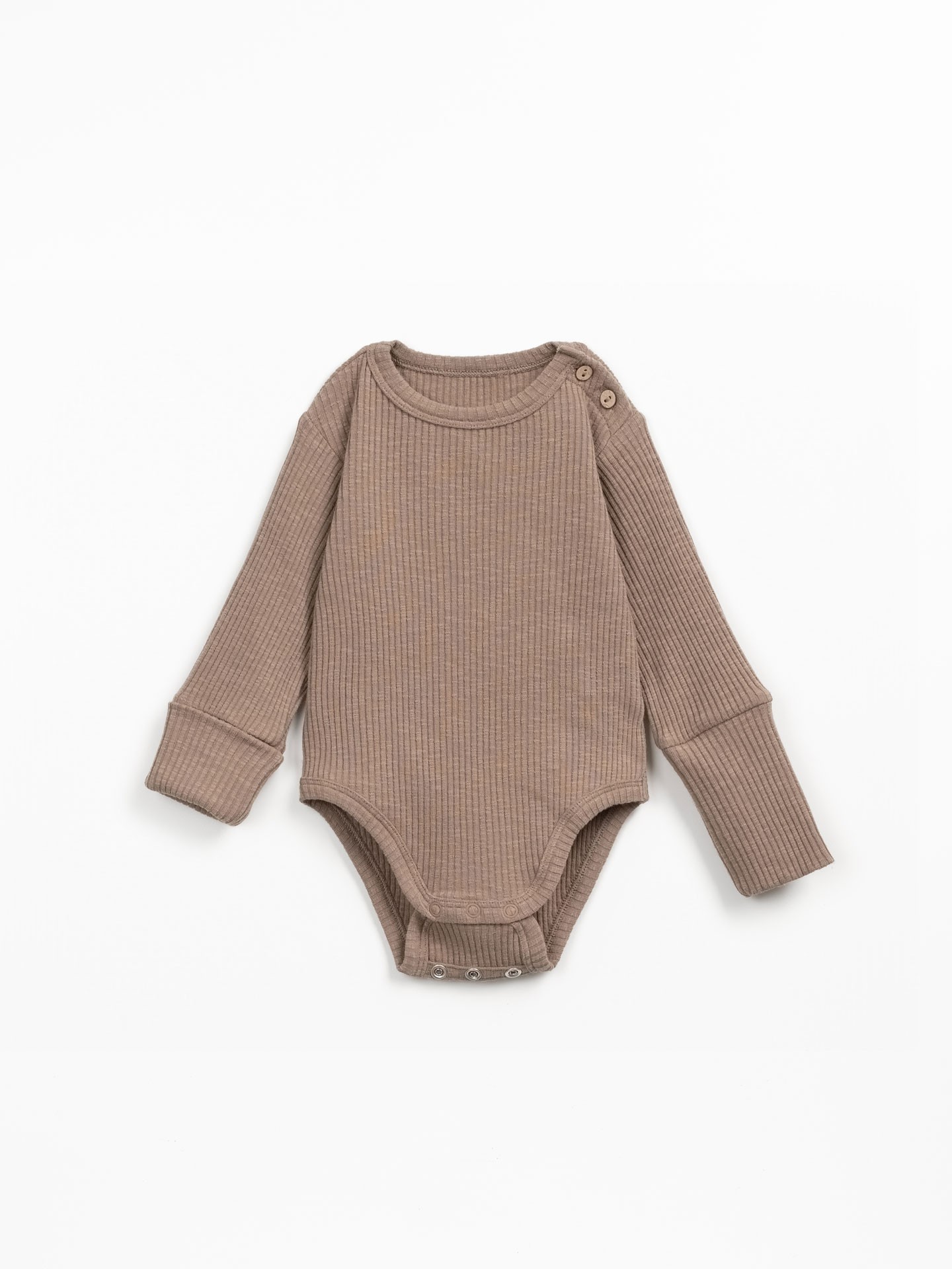 Ribbed bodysuit in organic cotton