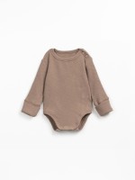 Ribbed bodysuit in organic cotton