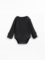 Ribbed jersey bodysuit in organic cotton Ribbed jersey bodysuit in organic cotton