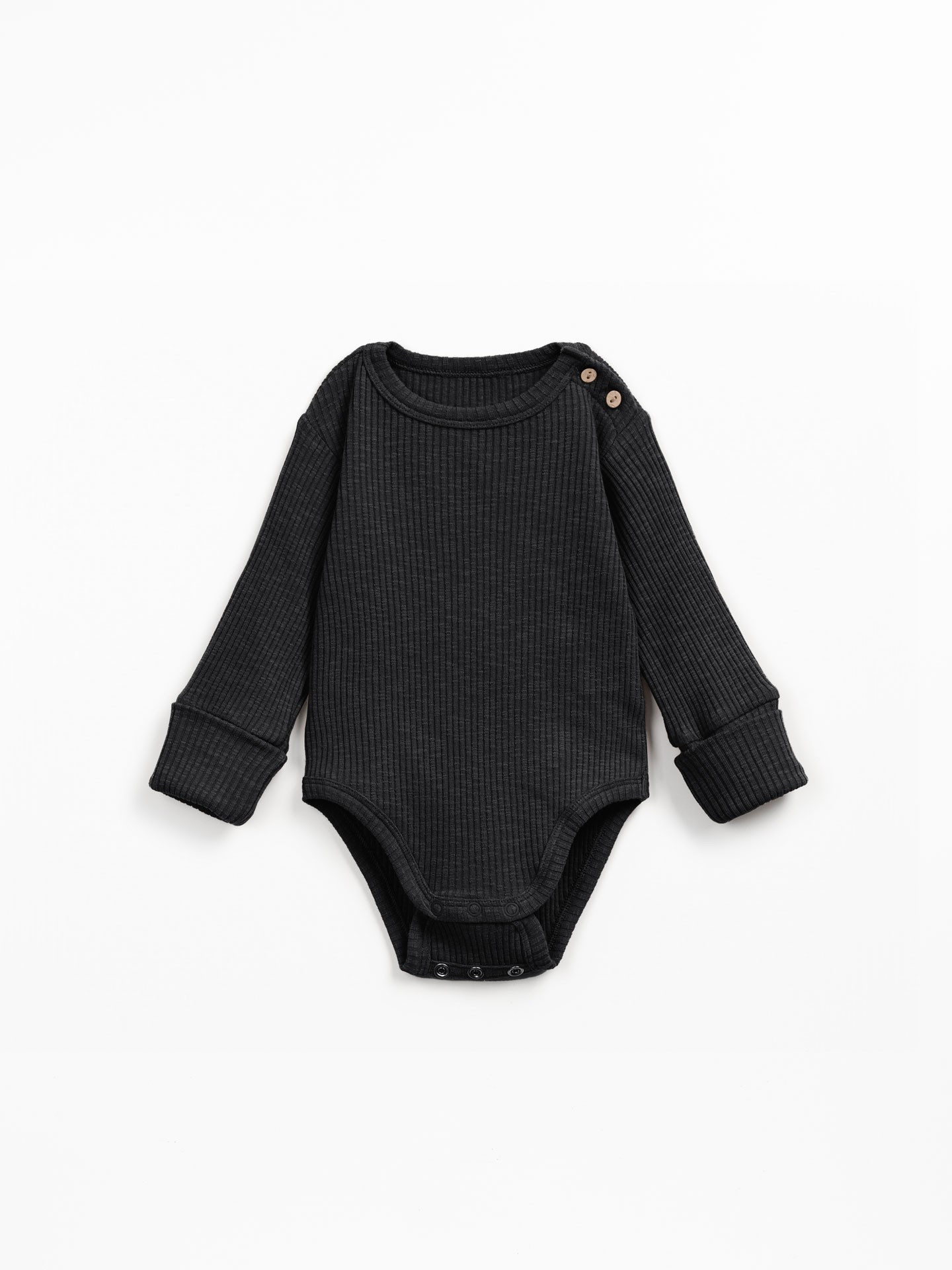 Ribbed jersey bodysuit in organic cotton