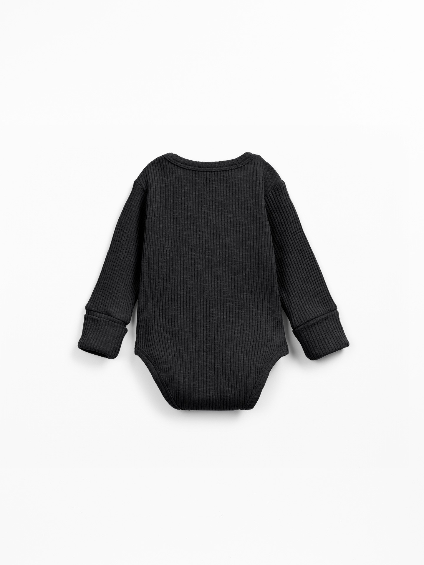 Ribbed jersey bodysuit in organic cotton