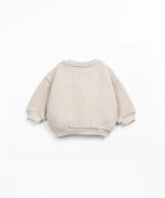 Sweatshirt with shoulder opening
