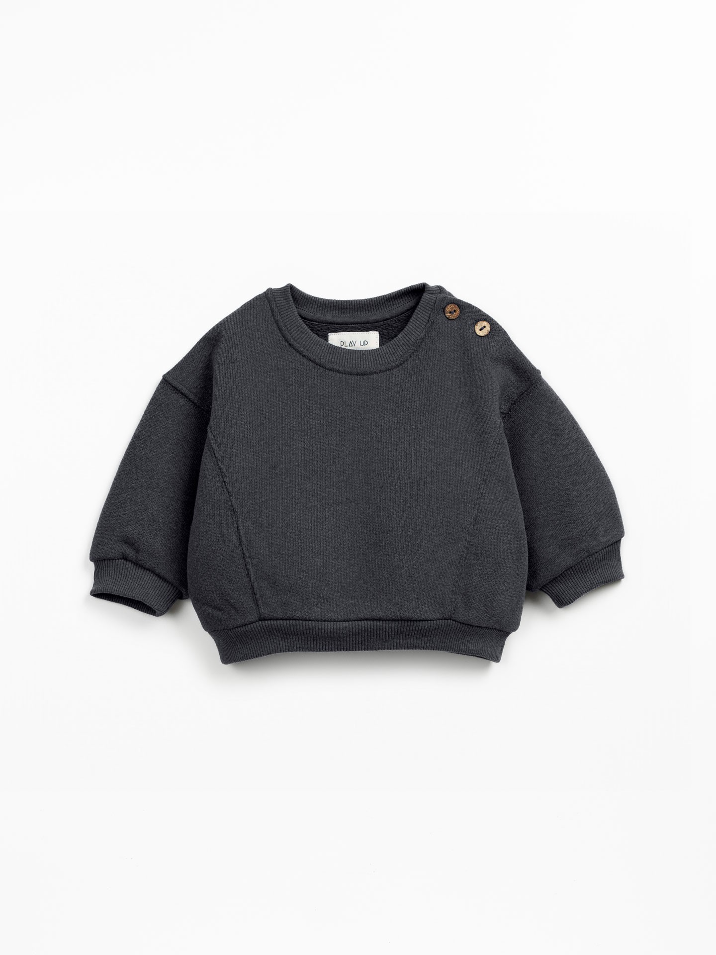 Sweatshirt in a blend of natural and recycled fibers