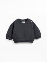 Sweatshirt in a blend of natural and recycled fibers