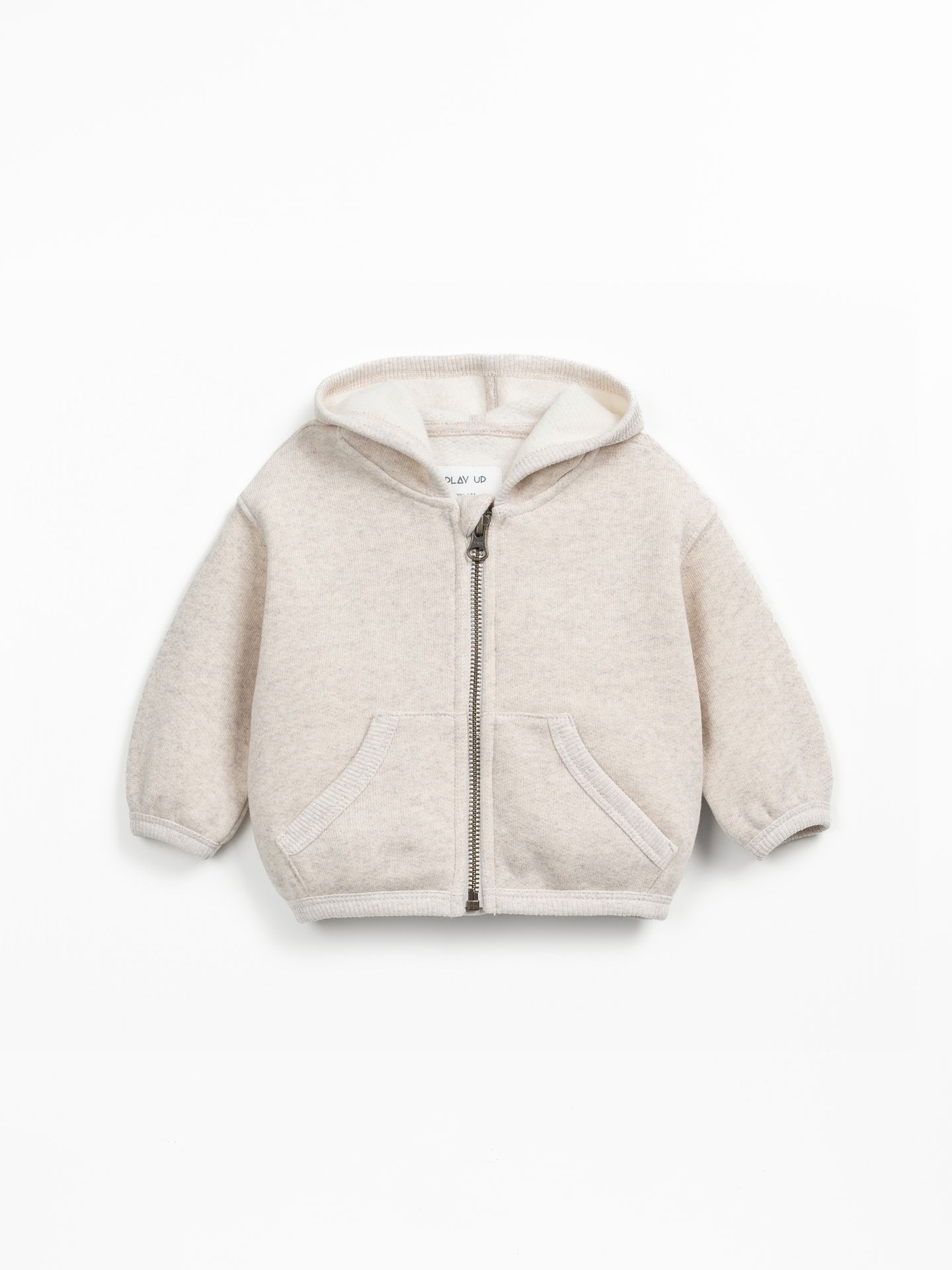 Veste en molleton avec coton recyclé et polyester recyclé