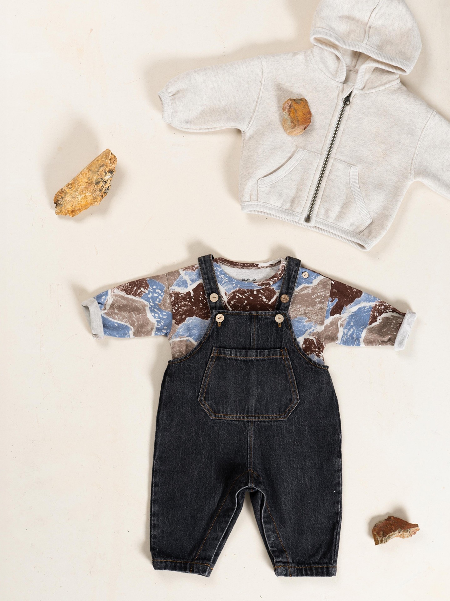 Veste en molleton avec coton recyclé et polyester recyclé