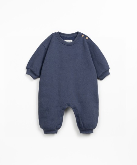 Jumpsuit with a blend of recycled and natural fibers