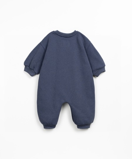 Jumpsuit with a blend of recycled and natural fibers