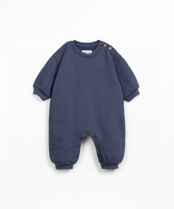 Jumpsuit with a blend of recycled and natural fibers