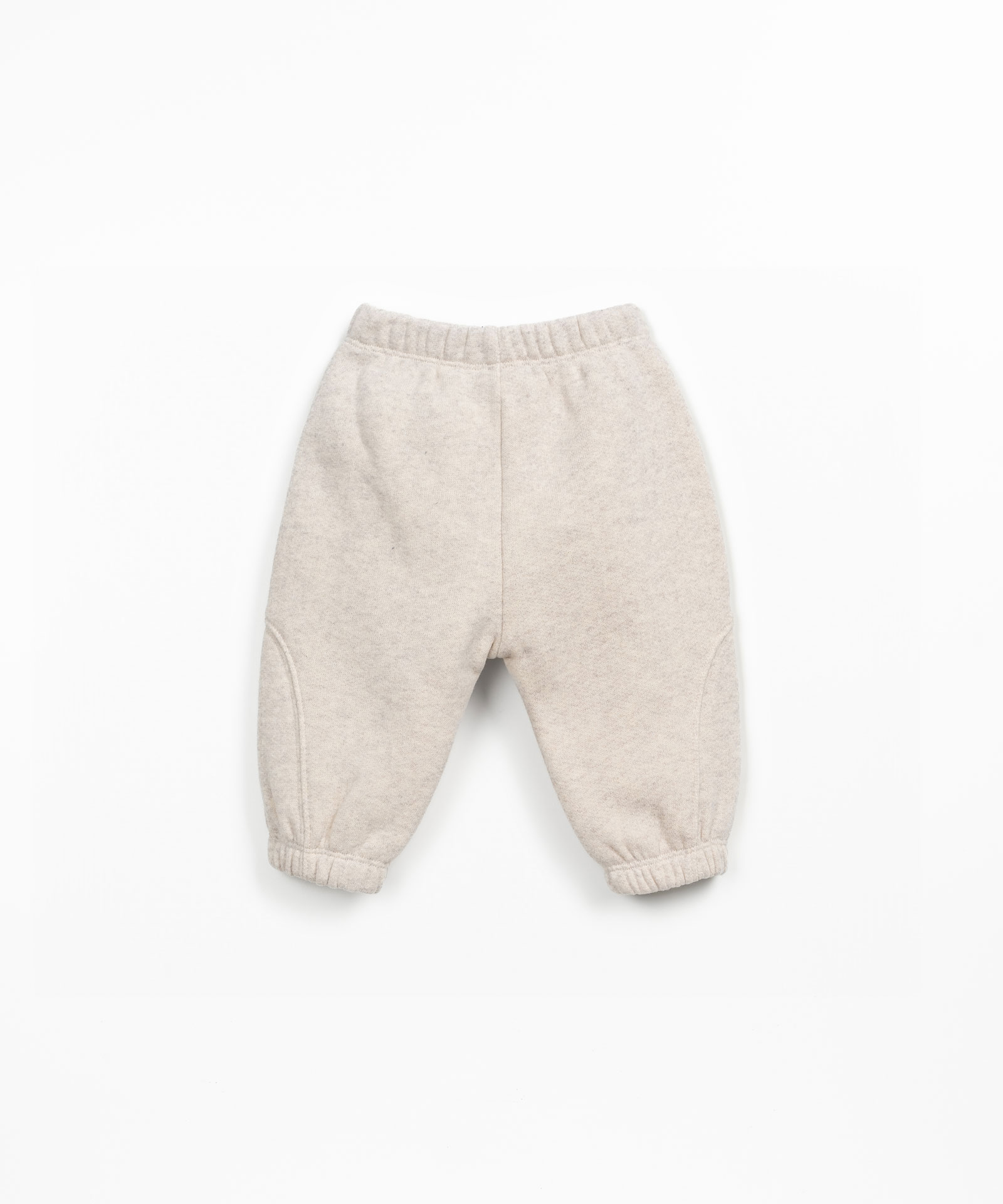 Jersey trousers in blend of recycled cotton and recycled polyester