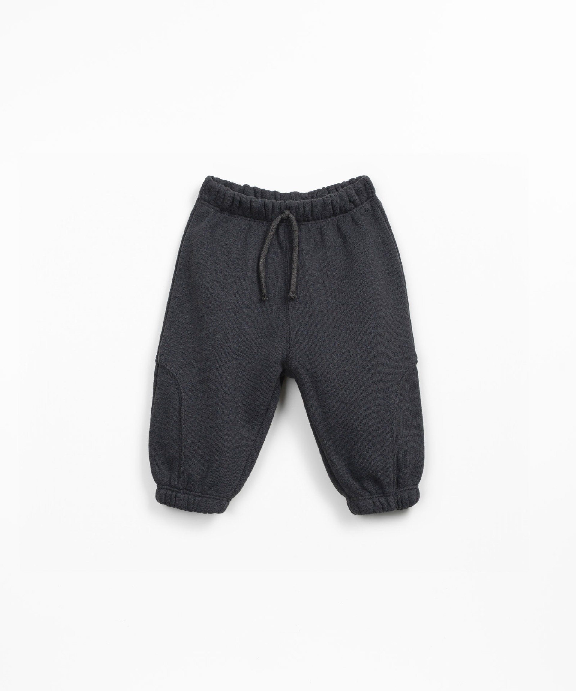 Knit trousers with elastic waistband