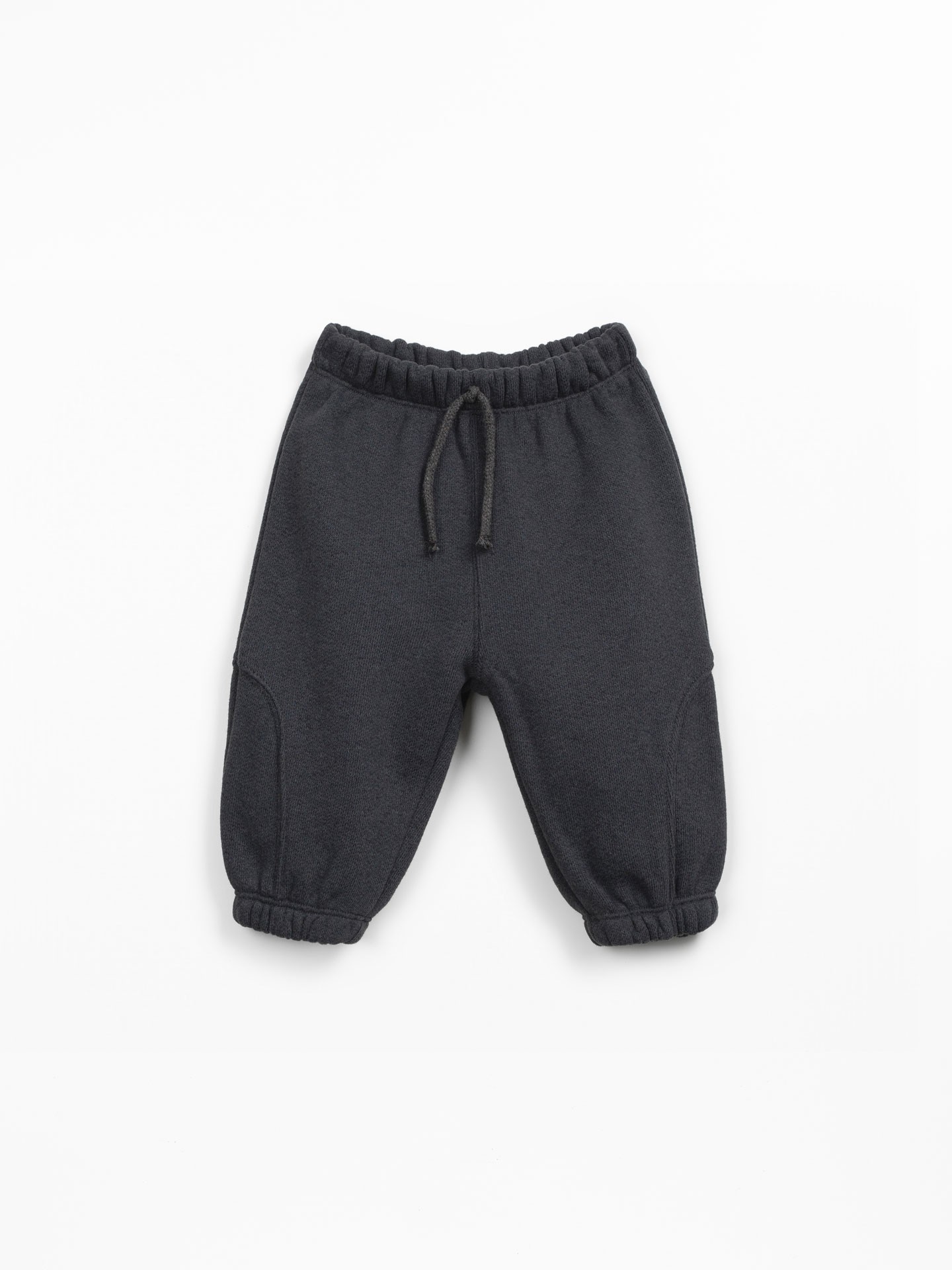 Knit trousers in recycled cotton and recycled polyester blend