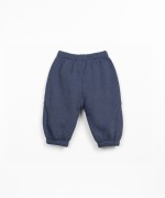 Jersey trousers with elastic waistband