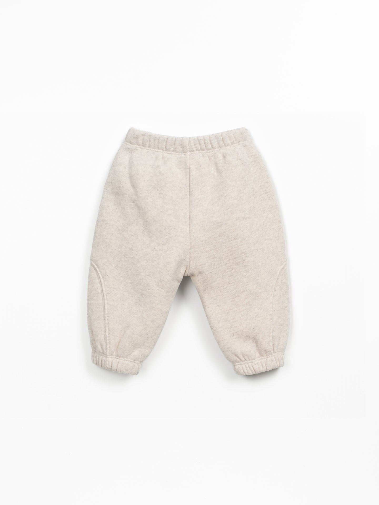 Jersey trousers in blend of recycled cotton and recycled polyester