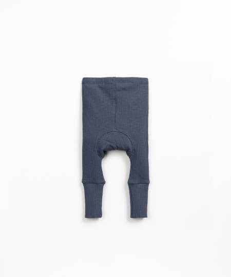 Organic cotton leggings with high cuffs
