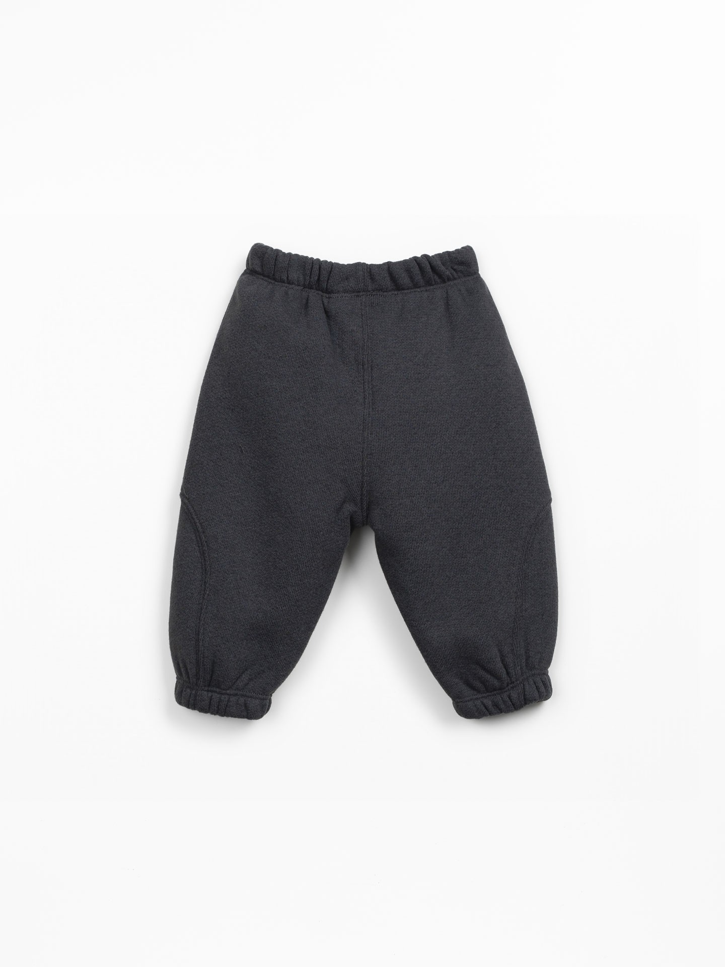 Knit trousers in recycled cotton and recycled polyester blend
