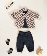 Knit trousers with elastic waistband