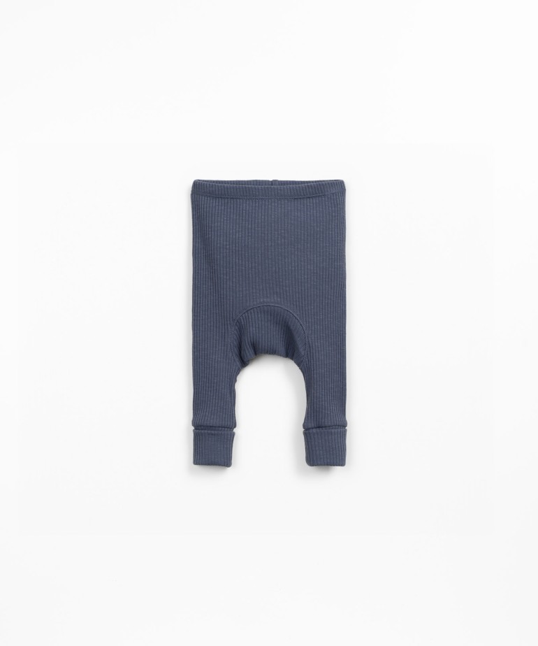 Leggings de algodn orgnico con puos altos