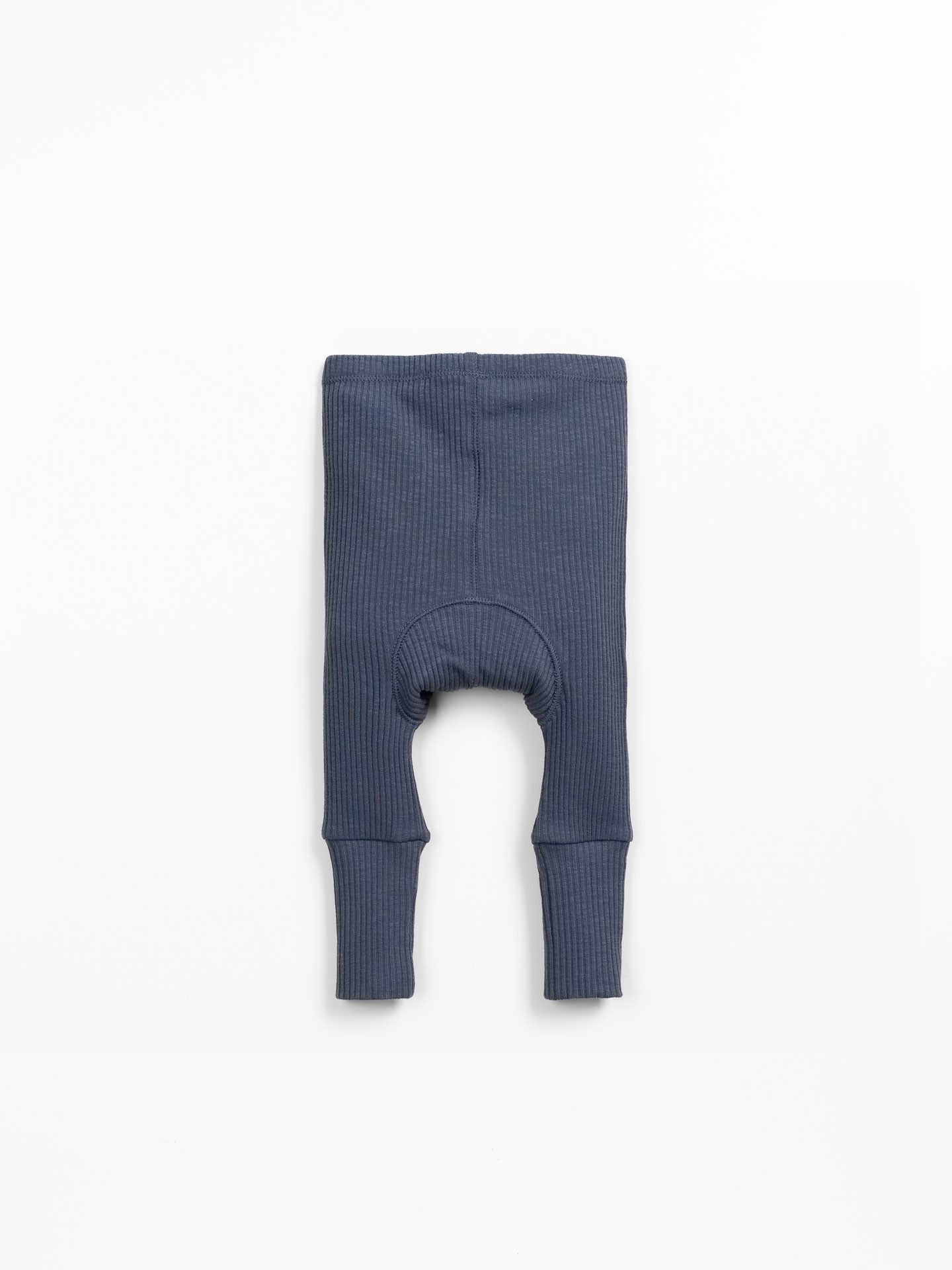 Leggings in cotone biologico con polsini alti