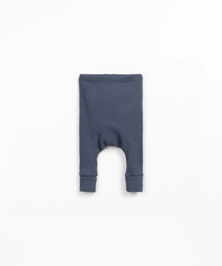 Organic cotton leggings with high cuffs