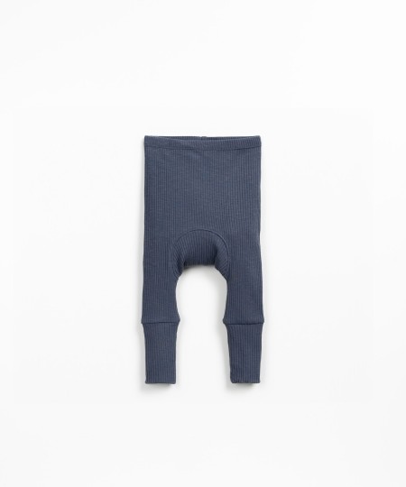 Organic cotton leggings with high cuffs